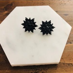 Black Rhinestone Earrings